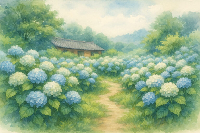 “정원과 식물-춘천에서 수국 및 허브 월동하기”