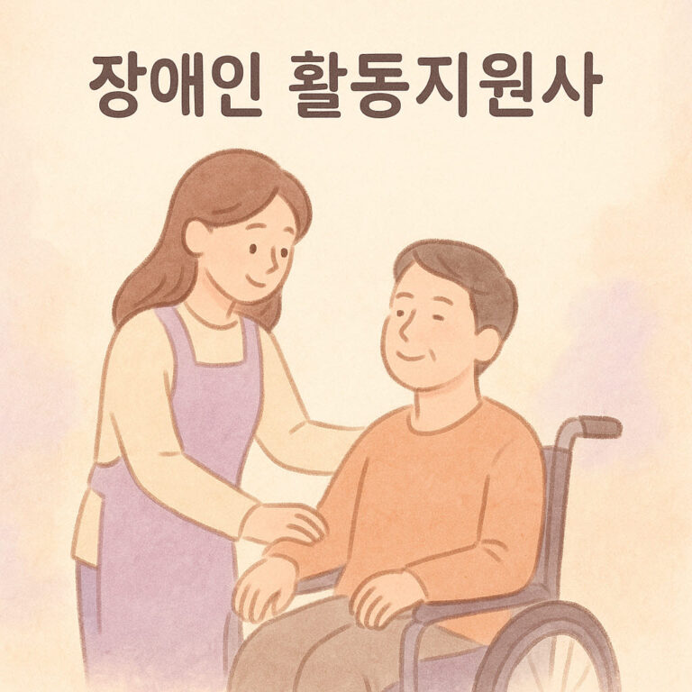 🧭 장애인 활동지원사, 한눈에 보기