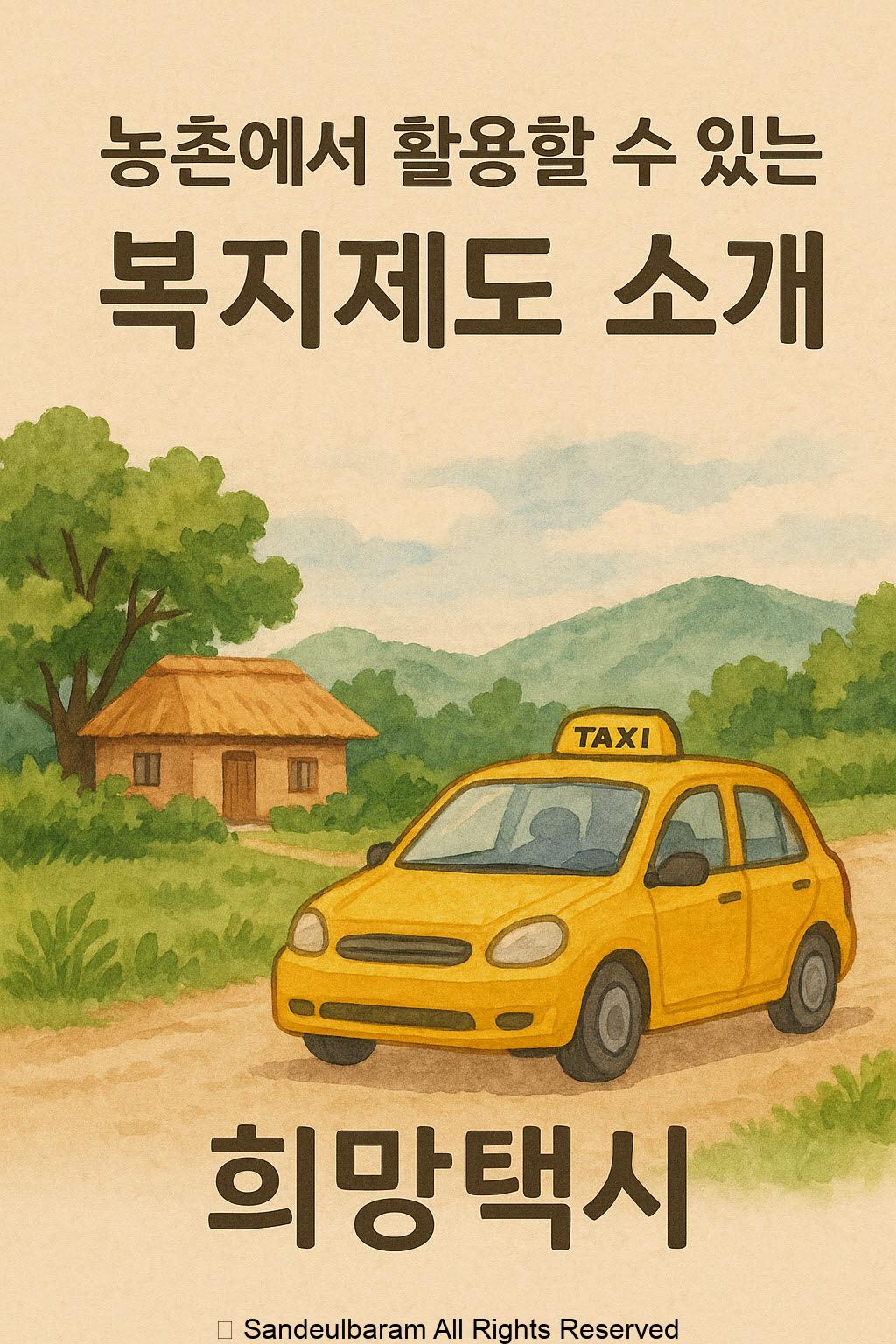 농촌에서 활용할 수 있는 희망 택시